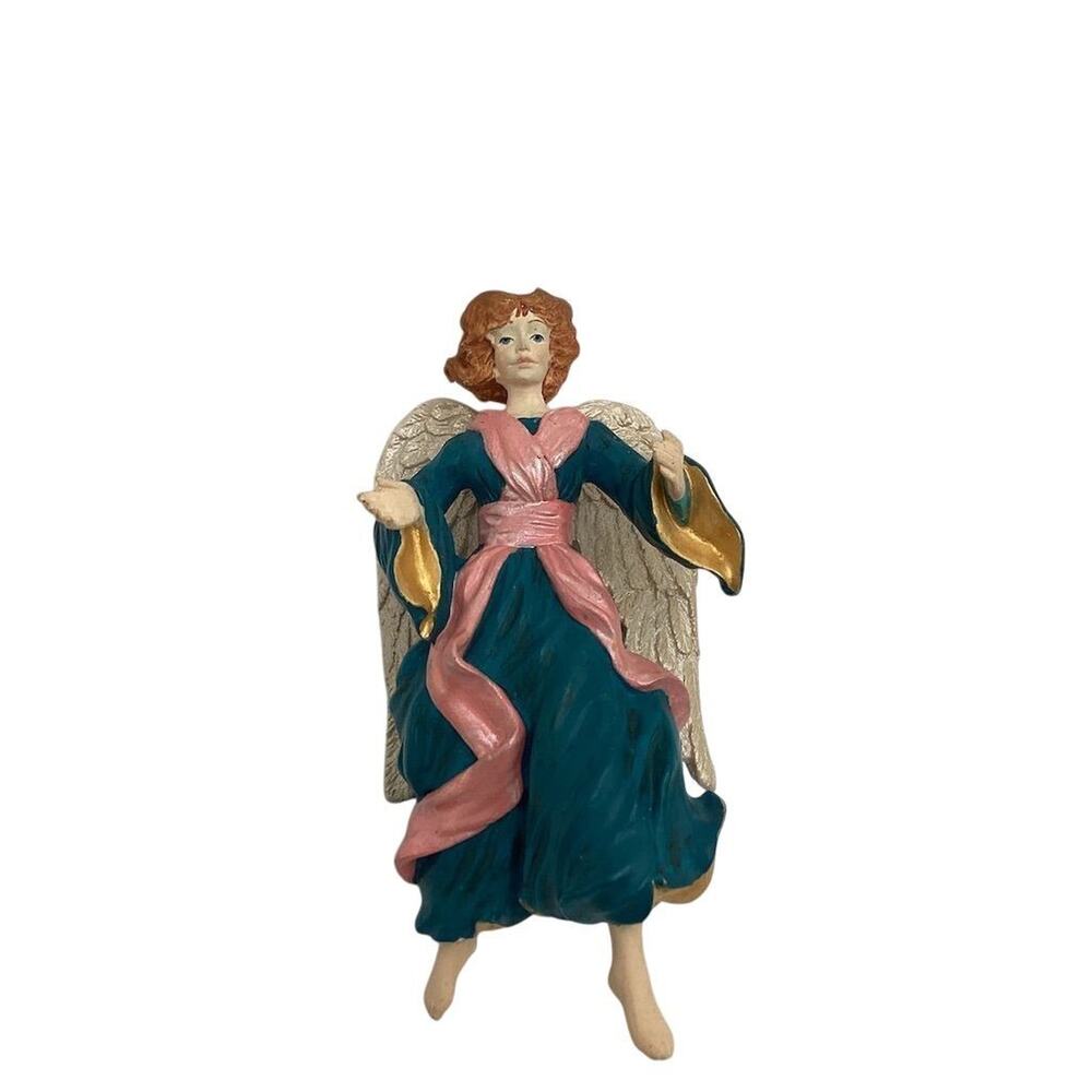 1996 Hallmark Keepsake Glad Tidings Angel Christmas Ornament Gold‎